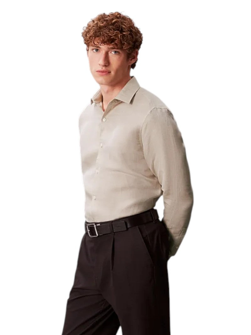 Camicia Uomo Calvin Klein Slim Lino e Lyocell | Wellington Jeans