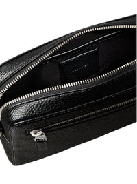 Pochette da Polso Calvin Klein con Logo Signature in Ecopelle Martellata