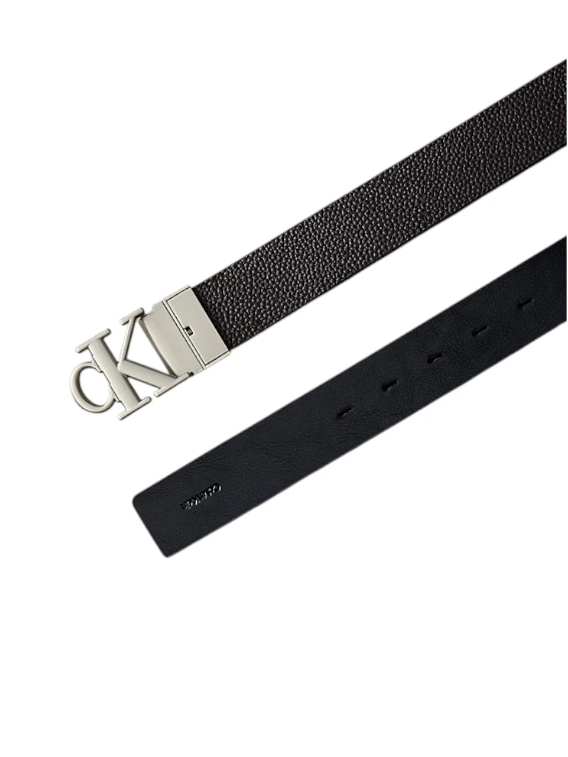 Cintura Uomo Calvin Klein Pelle Double Face Monogramma