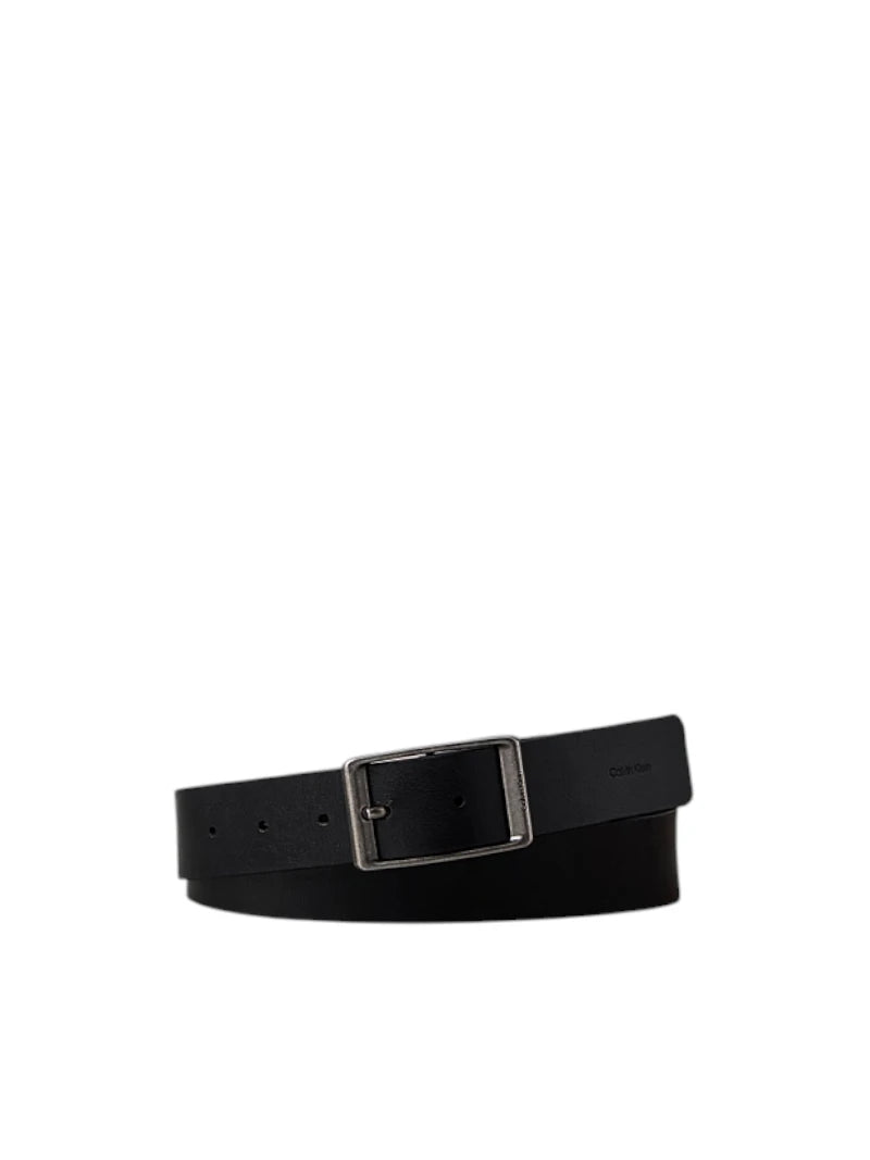 Cintura Uomo Calvin Klein in Pelle Casual Round Buckle
