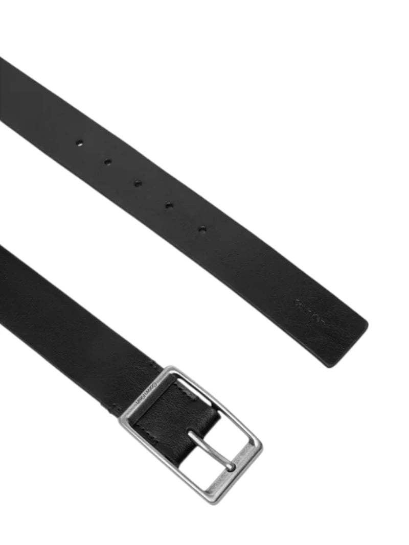 Cintura Uomo Calvin Klein in Pelle Casual Round Buckle