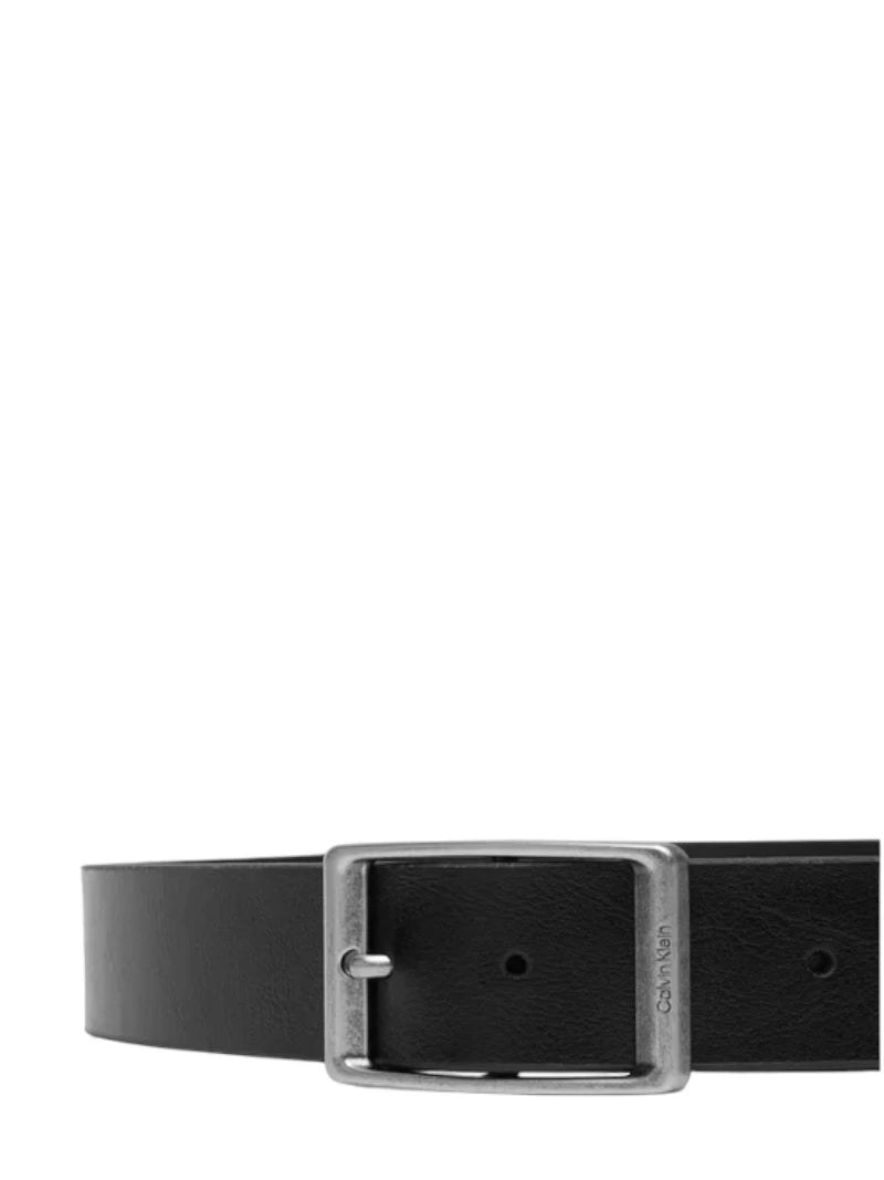 Cintura Uomo Calvin Klein in Pelle Casual Round Buckle