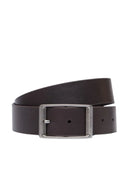 Cintura Uomo Calvin Klein in Pelle Casual Round Buckle