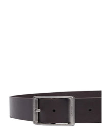 Cintura Uomo Calvin Klein in Pelle Casual Round Buckle