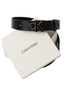 Cintura Calvin Klein Donna Round CK Buckle Pelle | Wellington Jeans