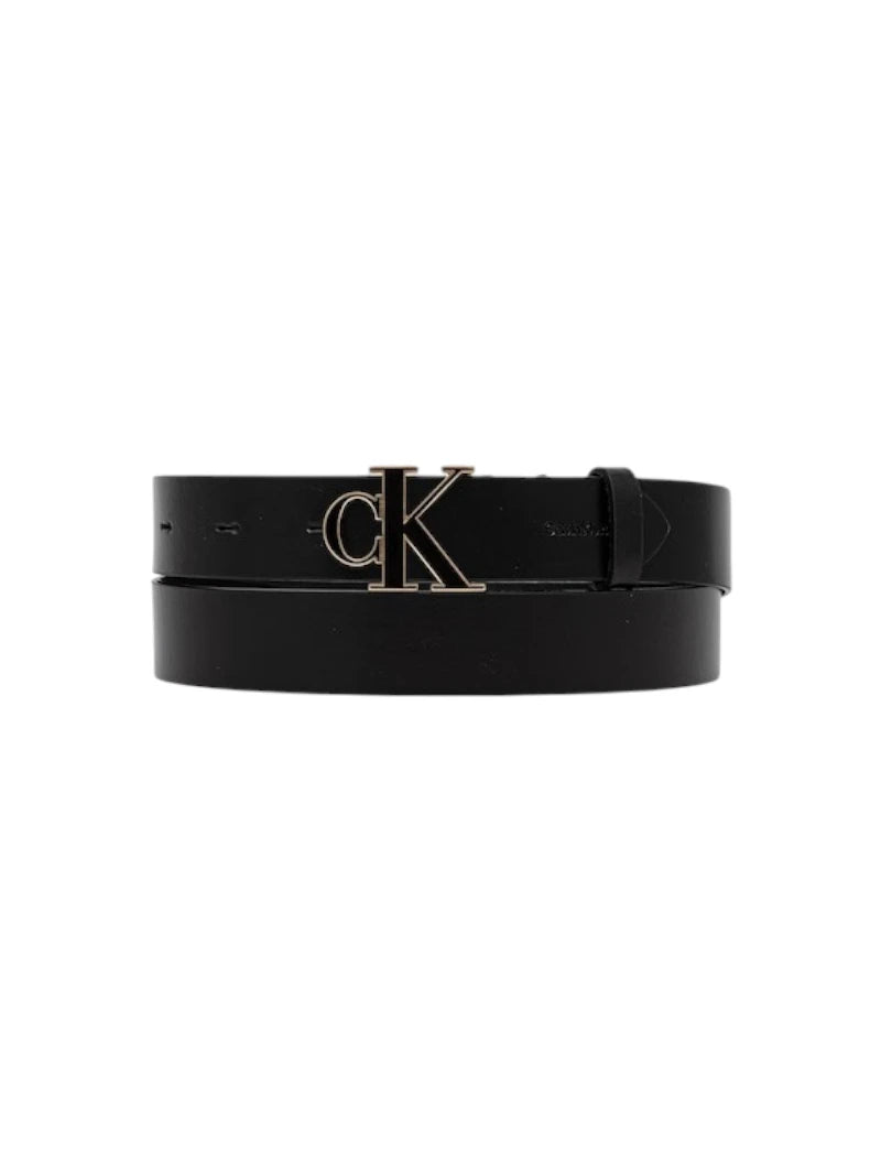Cintura Calvin Klein Donna Round CK Buckle Pelle | Wellington Jeans