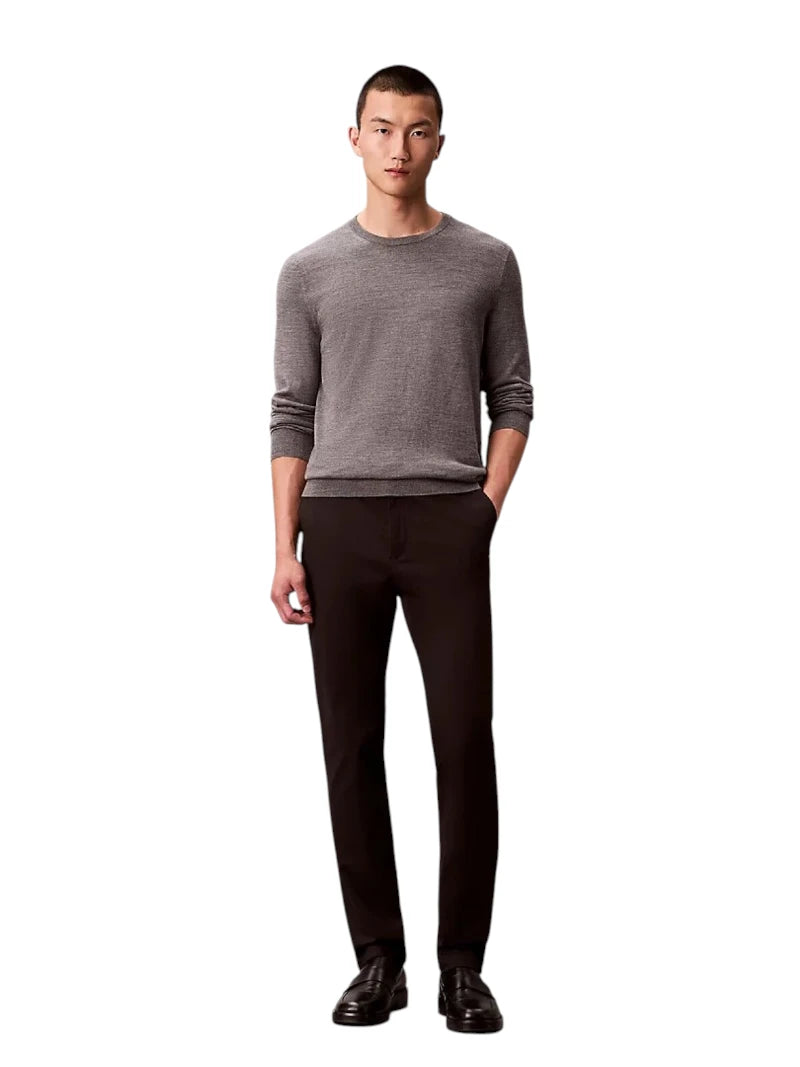 Pantaloni Chino Uomo Calvin Klein Slim in Raso