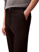 Pantaloni Chino Uomo Calvin Klein Slim in Raso