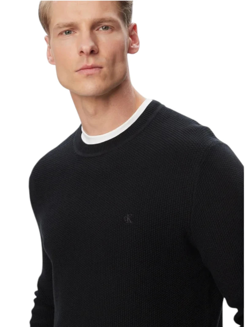 Maglione Uomo Calvin Klein Textured Cotone | Wellington Jeans