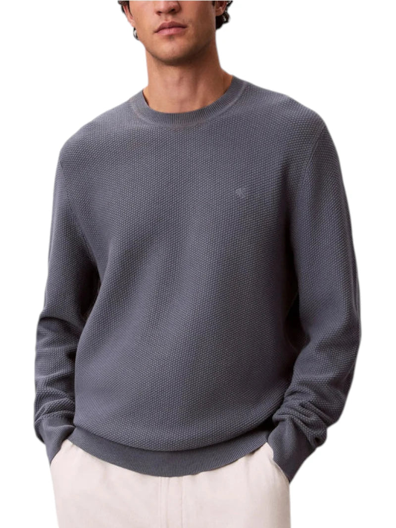 Maglione Uomo Calvin Klein Textured Cotone | Wellington Jeans