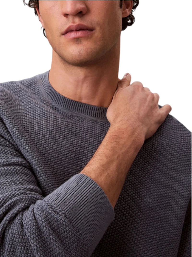 Maglione Uomo Calvin Klein Textured Cotone | Wellington Jeans