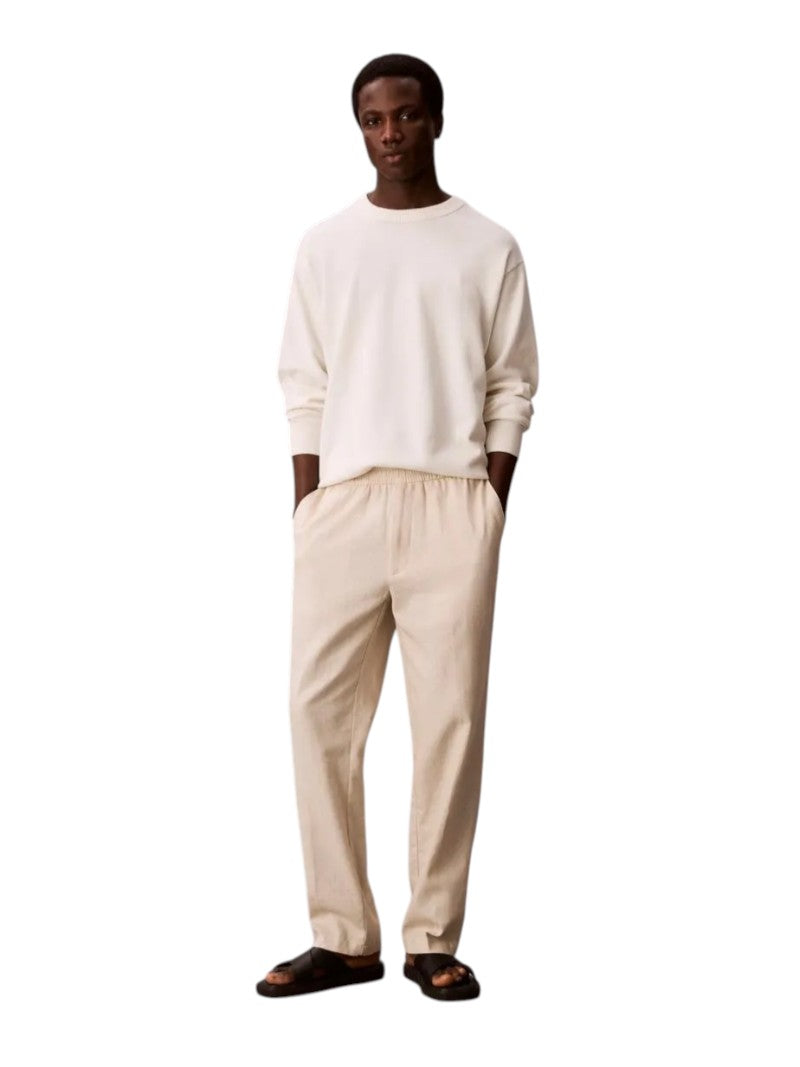 Pantaloni Calvin Klein Uomo Lino e Cotone con Laccetto | Wellington