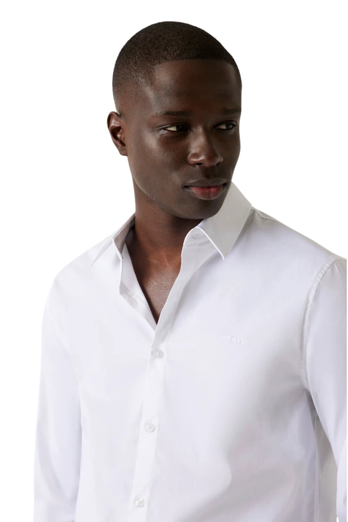 Camicia Guess Uomo Slim Fit Popeline Stretch | Wellington Jeans