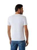 T-shirt Slim Guess Scollo a V Cotone Stretch | Wellington