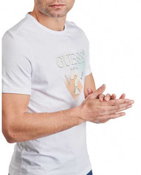 T-shirt Guess Uomo Triangle Logo Slim Fit Stretch | Wellington Jeans