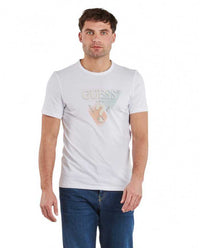 T-shirt Guess Uomo Triangle Logo Slim Fit Stretch | Wellington Jeans