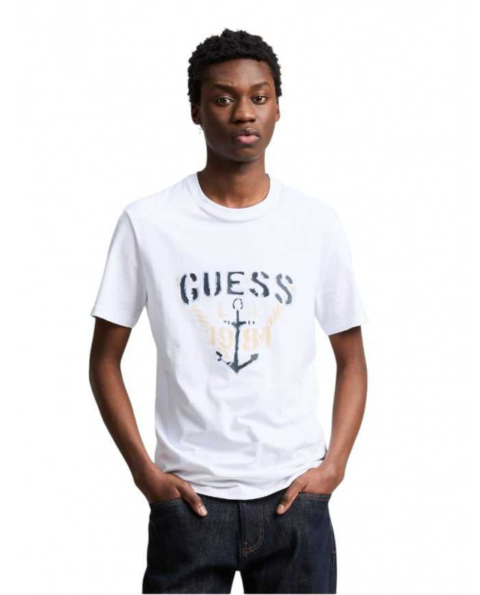 T-shirt Guess Marina Triangle Slim Fit | Wellington Jeans