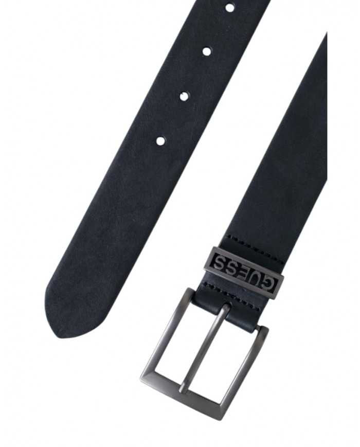 Cintura Uomo Guess con Logo Satinato 3,5 cm - Wellington Jeans
