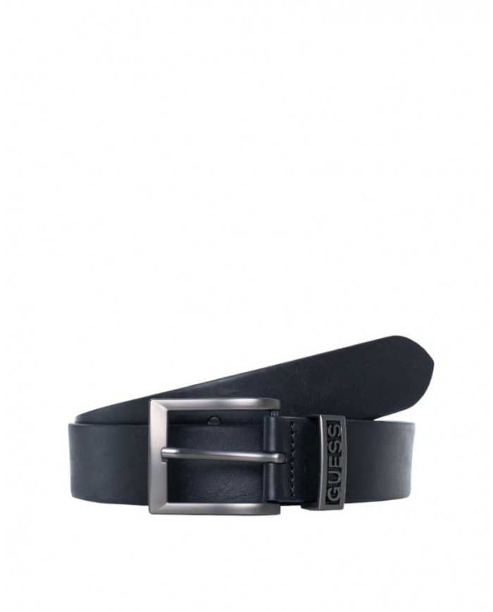Cintura Uomo Guess con Logo Satinato 3,5 cm - Wellington Jeans