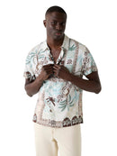Camicia Uomo Guess Tropical Print Viscosa | Wellington Jeans