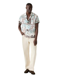 Camicia Uomo Guess Tropical Print Viscosa | Wellington Jeans