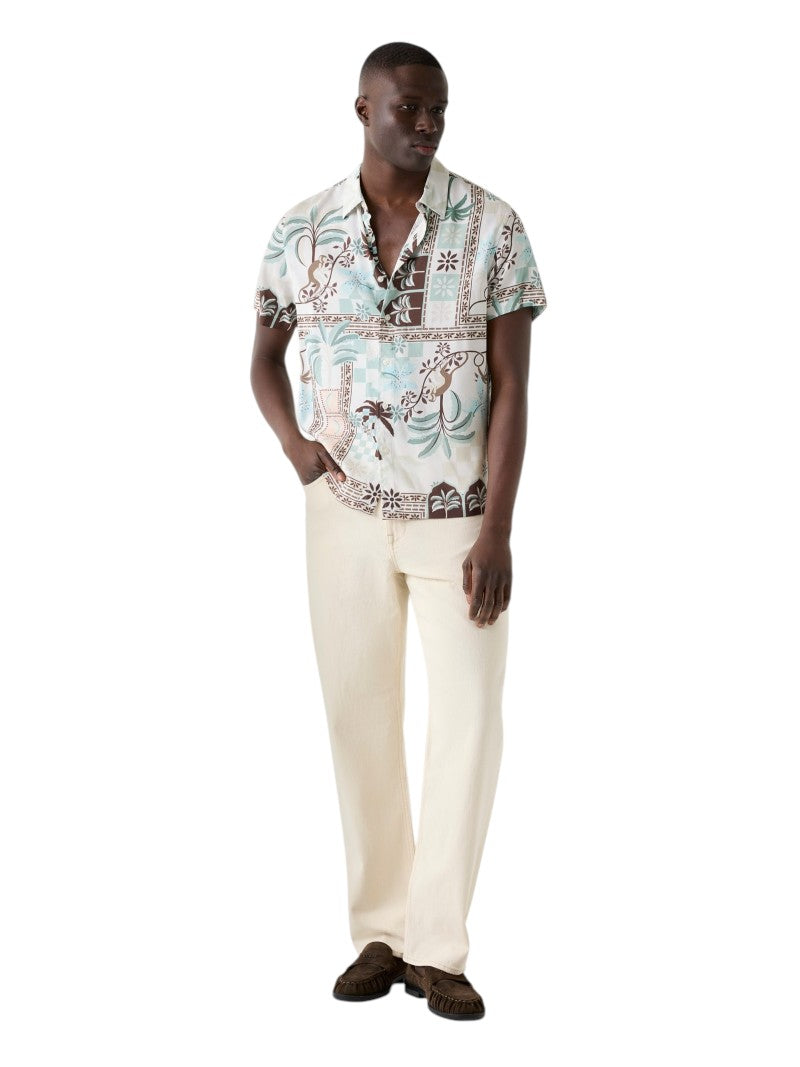Camicia Uomo Guess Tropical Print Viscosa | Wellington Jeans