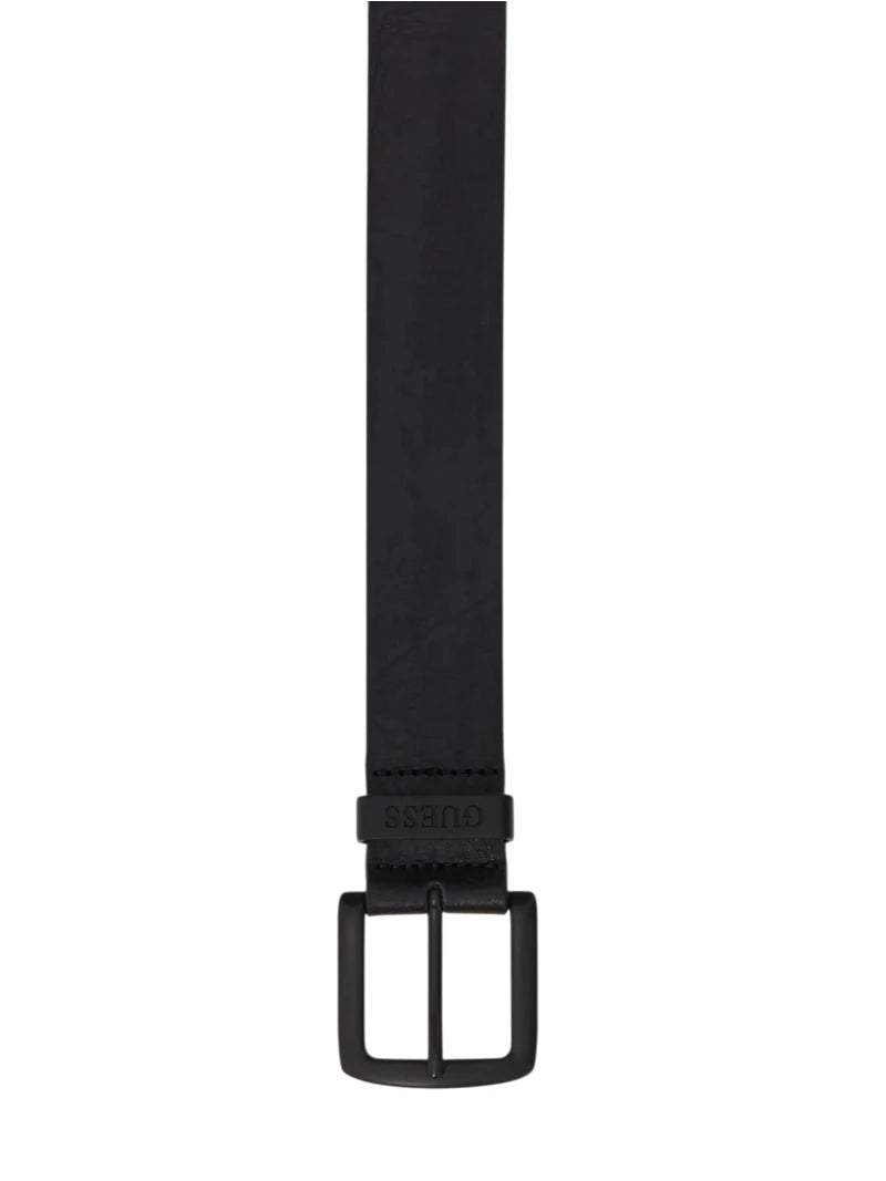 Cintura Uomo Guess in Pelle di Mucca Nera | Wellington