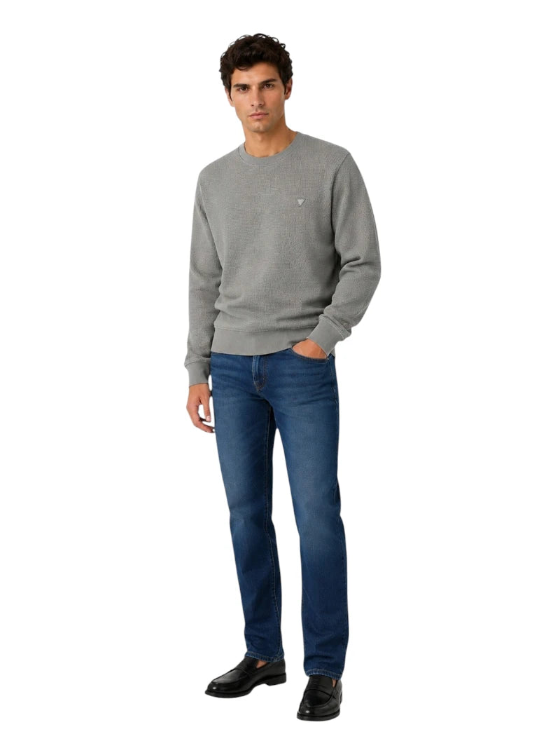 Guess Felpa Textured Uomo Regular Fit | Wellington Jeans