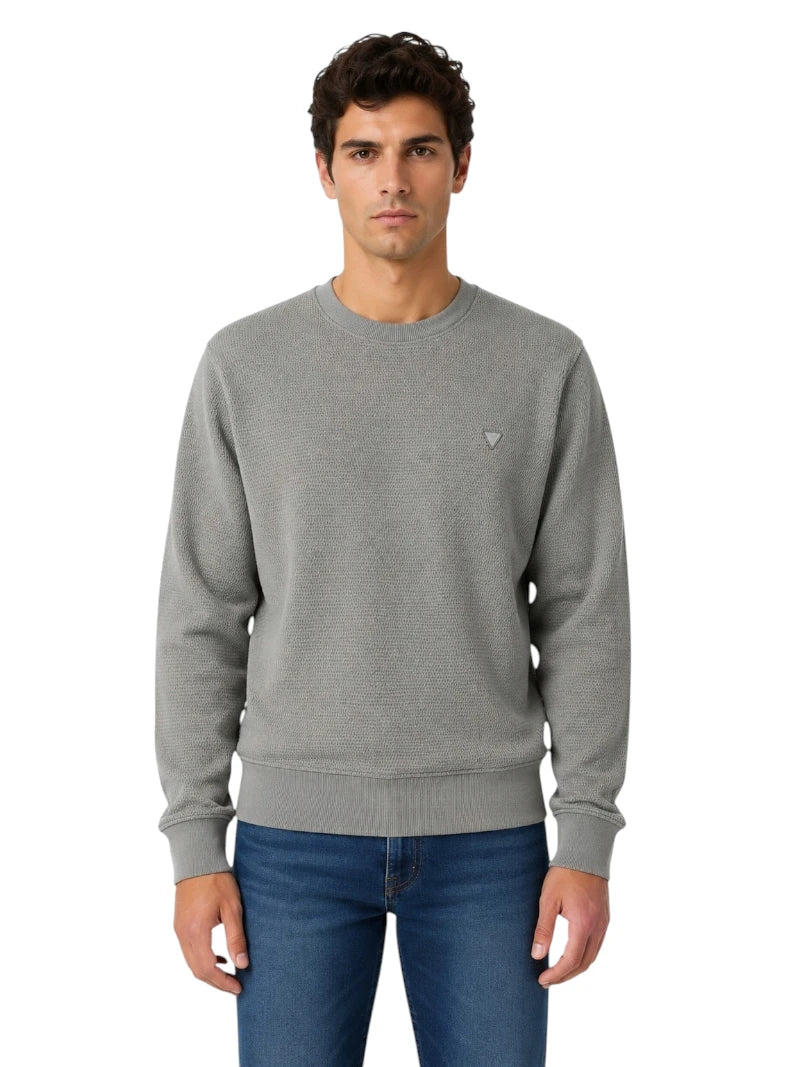 Guess Felpa Textured Uomo Regular Fit | Wellington Jeans
