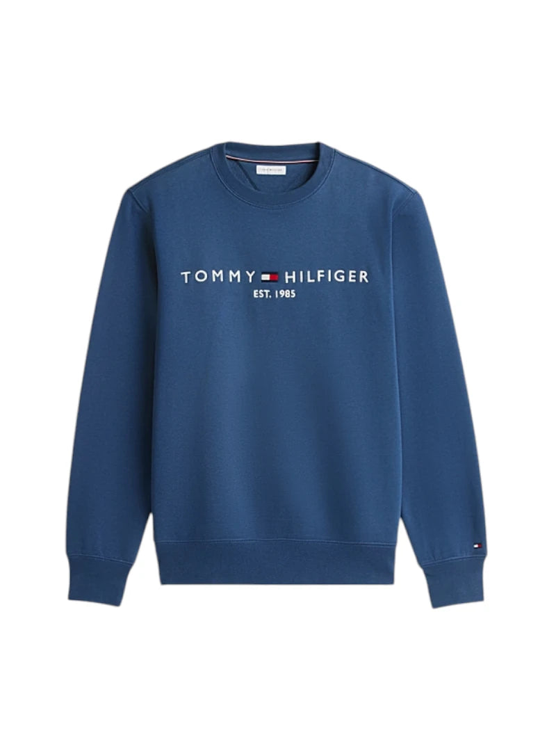 Felpa Uomo Tommy Hilfiger Girocollo con Logo