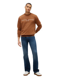 Felpa Uomo Tommy Hilfiger Girocollo con Logo