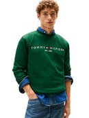 Felpa Uomo Tommy Hilfiger Girocollo con Logo