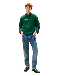 Tommy Hilfiger Felpa Girocollo Uomo Grigio | Wellington Jeans