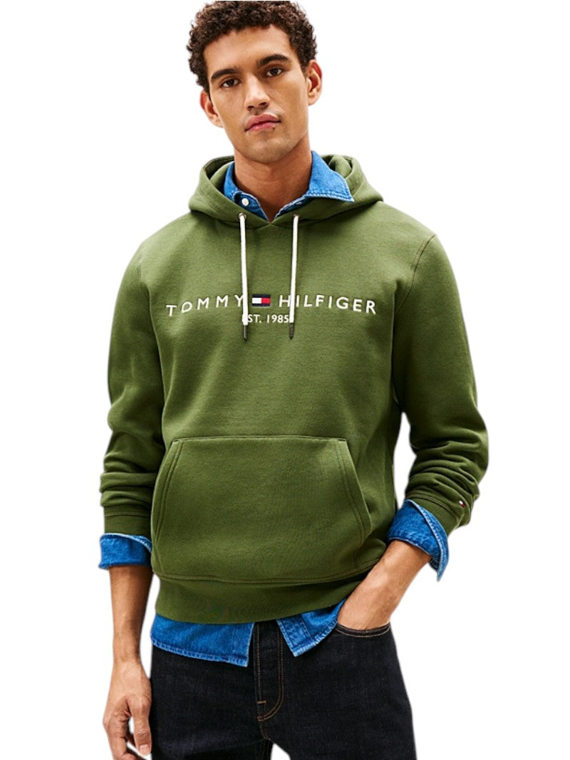 Felpa Tommy Hilfiger con Cappuccio e Logo Ricamato | Wellington Jeans