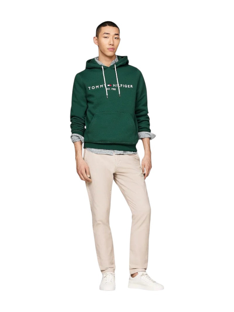 Felpa Tommy Hilfiger con Cappuccio e Logo Ricamato | Wellington Jeans