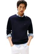 Pullover Uomo Tommy Hilfiger Girocollo 100% Cotone | Wellington