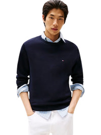Pullover Uomo Tommy Hilfiger Girocollo 100% Cotone | Wellington
