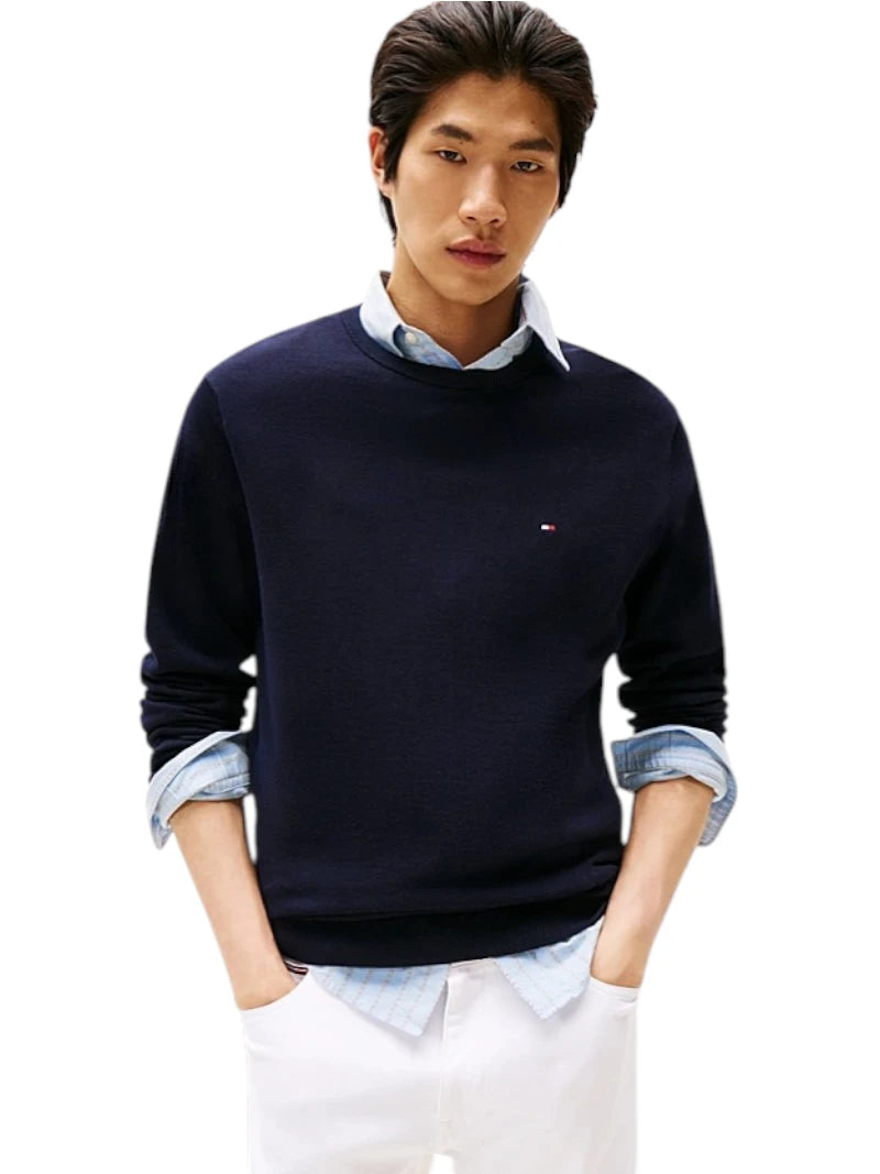 Pullover Uomo Tommy Hilfiger Girocollo 100% Cotone | Wellington
