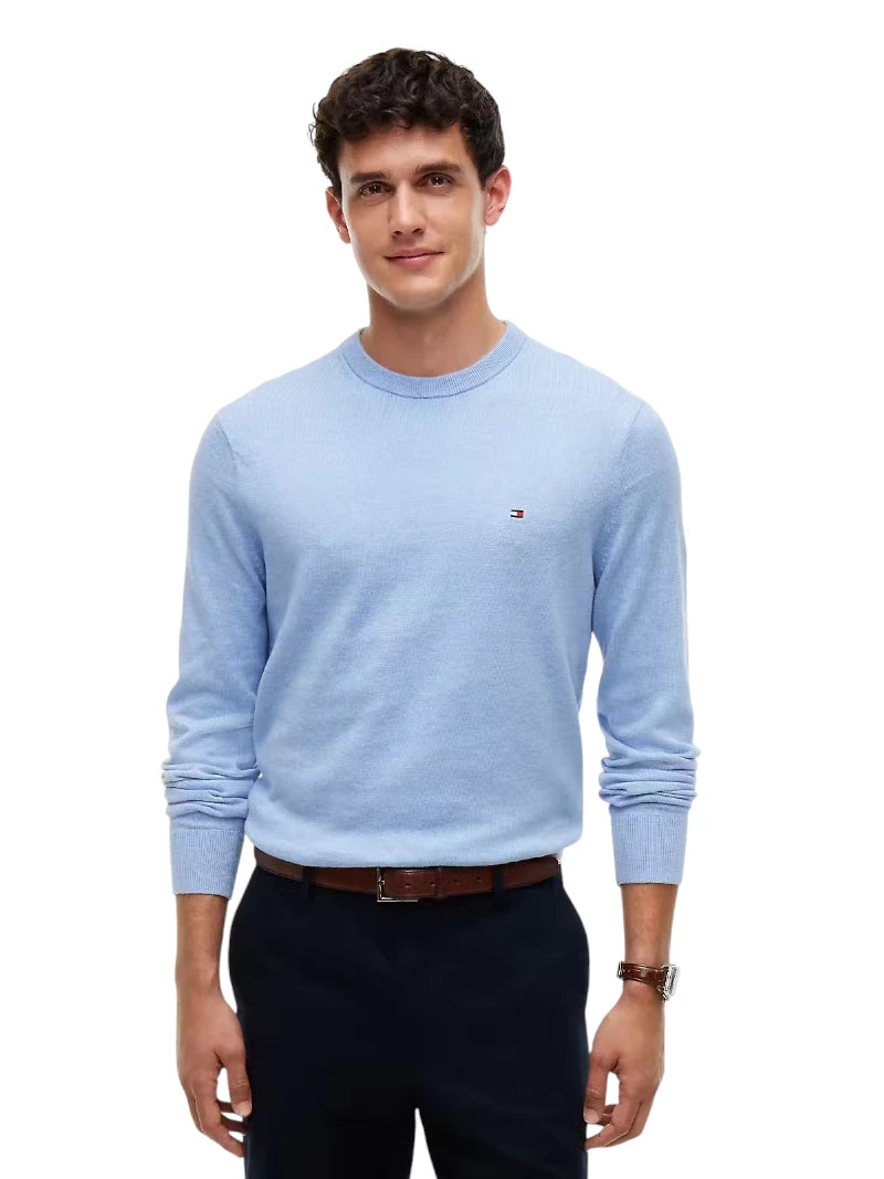 Pullover Uomo Tommy Hilfiger in Cotone e Cashmere
