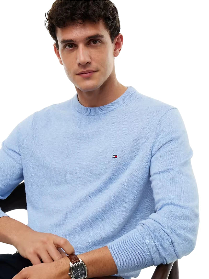 Pullover Uomo Tommy Hilfiger in Cotone e Cashmere