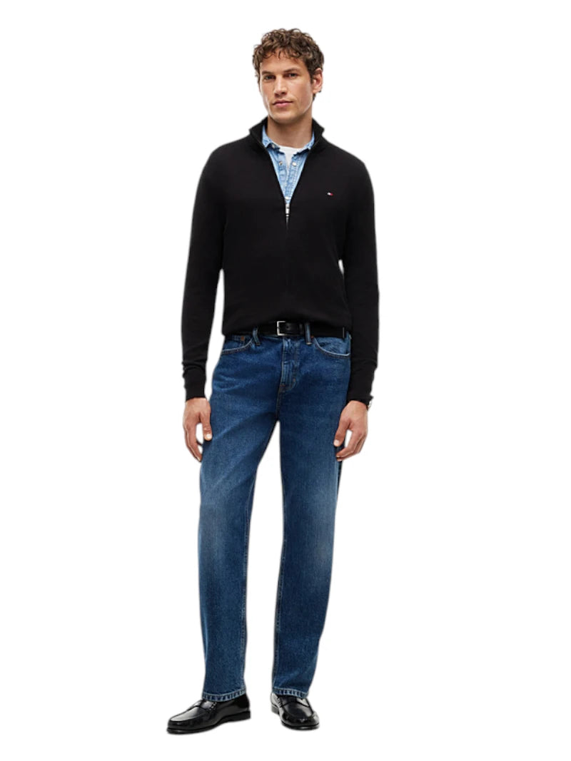Pullover Uomo Tommy Hilfiger Zip Integrale Cashmere