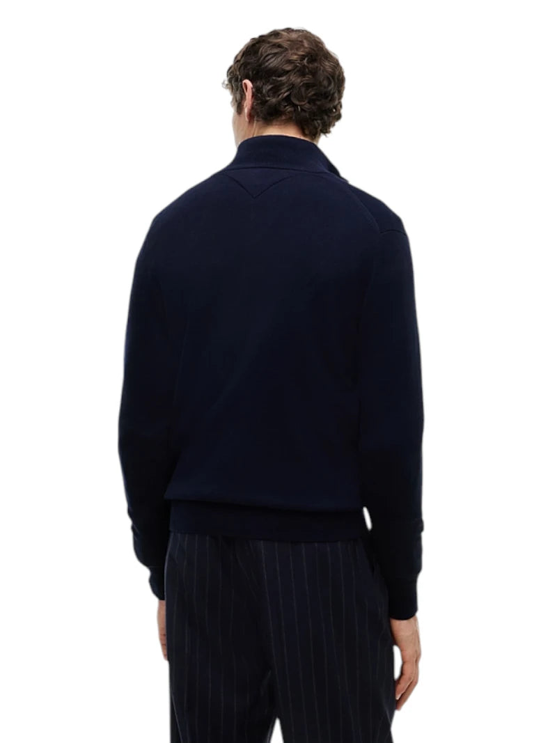 Pullover Uomo Tommy Hilfiger Zip Integrale Cashmere