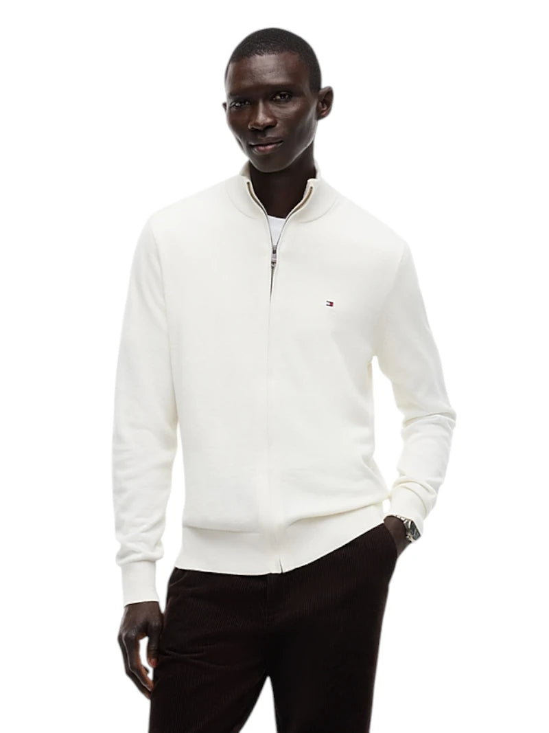 Pullover Uomo Tommy Hilfiger Zip Integrale Cashmere