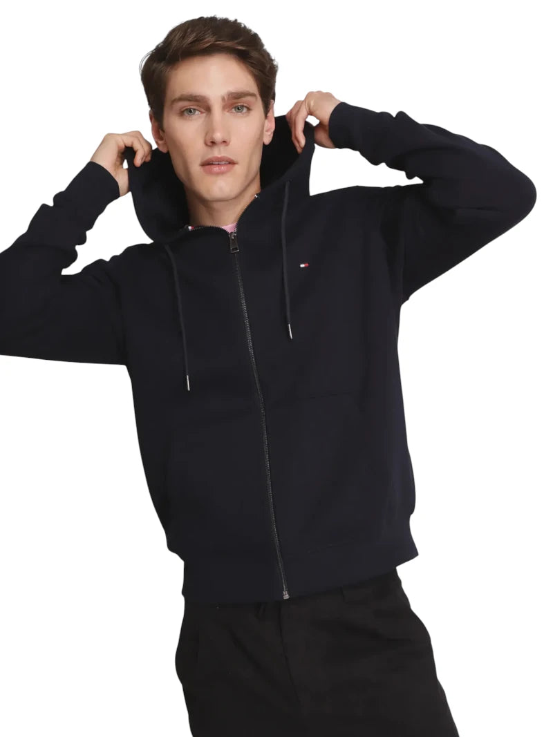 Tommy Hilfiger Felpa con Zip Uomo Blu | Wellington Jeans