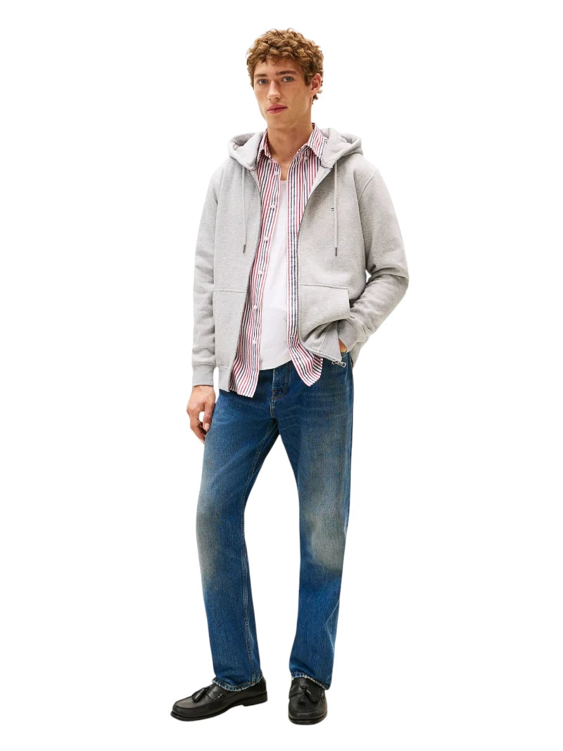 Tommy Hilfiger Felpa con Zip Uomo Blu | Wellington Jeans