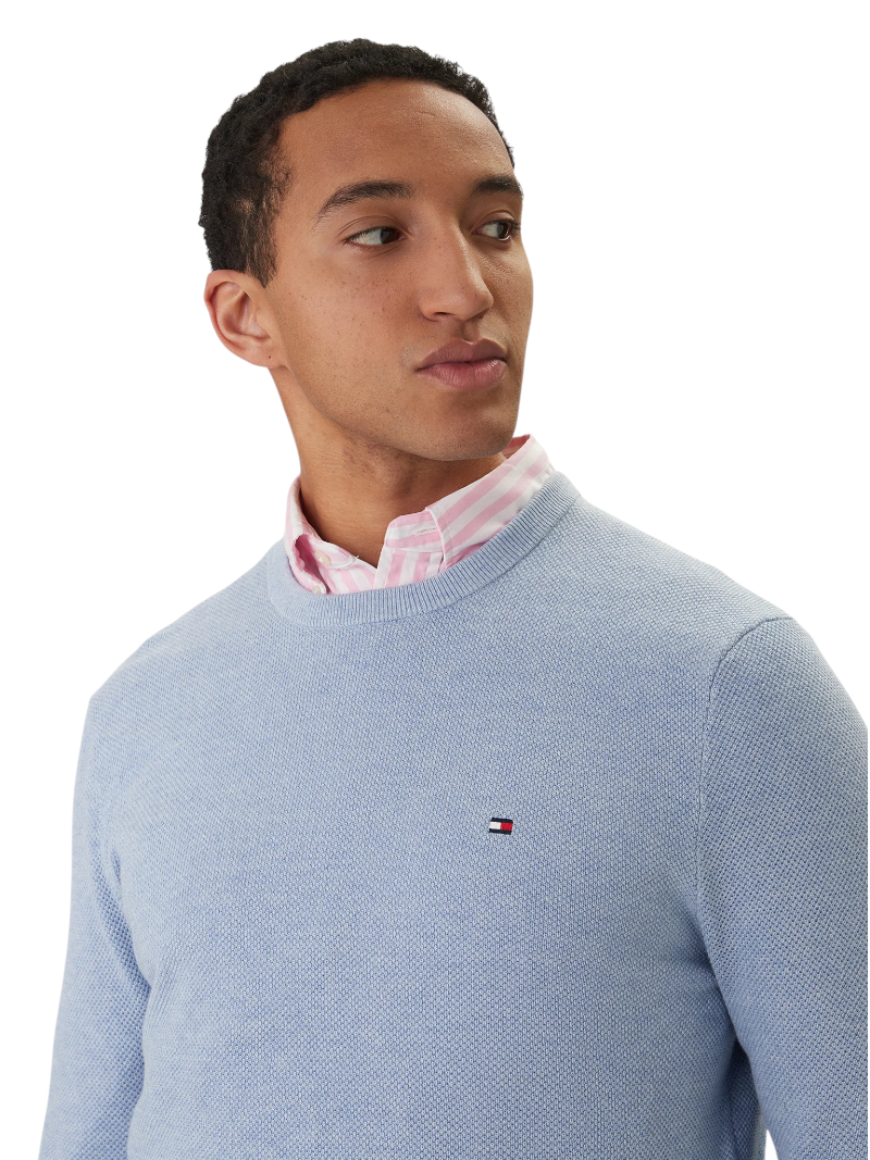 Pullover Uomo Tommy Hilfiger in Maglia Tramata