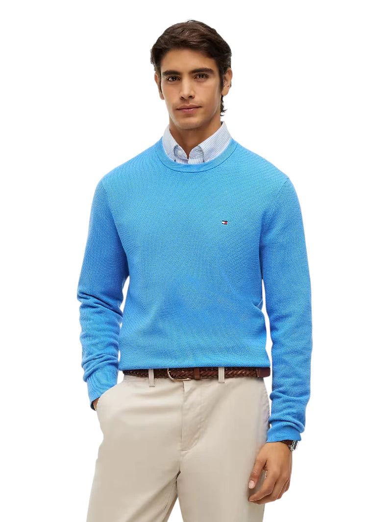 Pullover Uomo Tommy Hilfiger in Maglia Tramata
