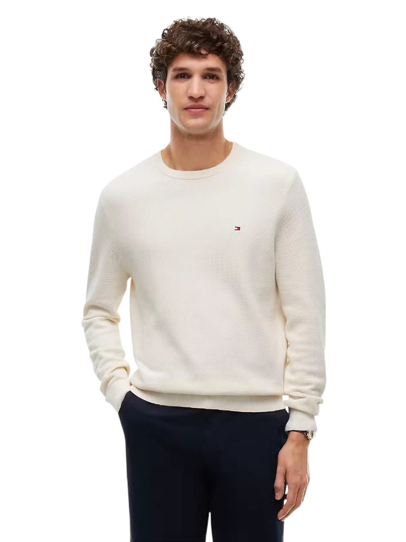 Pullover Uomo Tommy Hilfiger in Maglia Tramata
