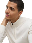 Pullover Uomo Tommy Hilfiger Collo Lupetto Mezza Zip