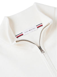 Pullover Uomo Tommy Hilfiger Collo Lupetto Mezza Zip